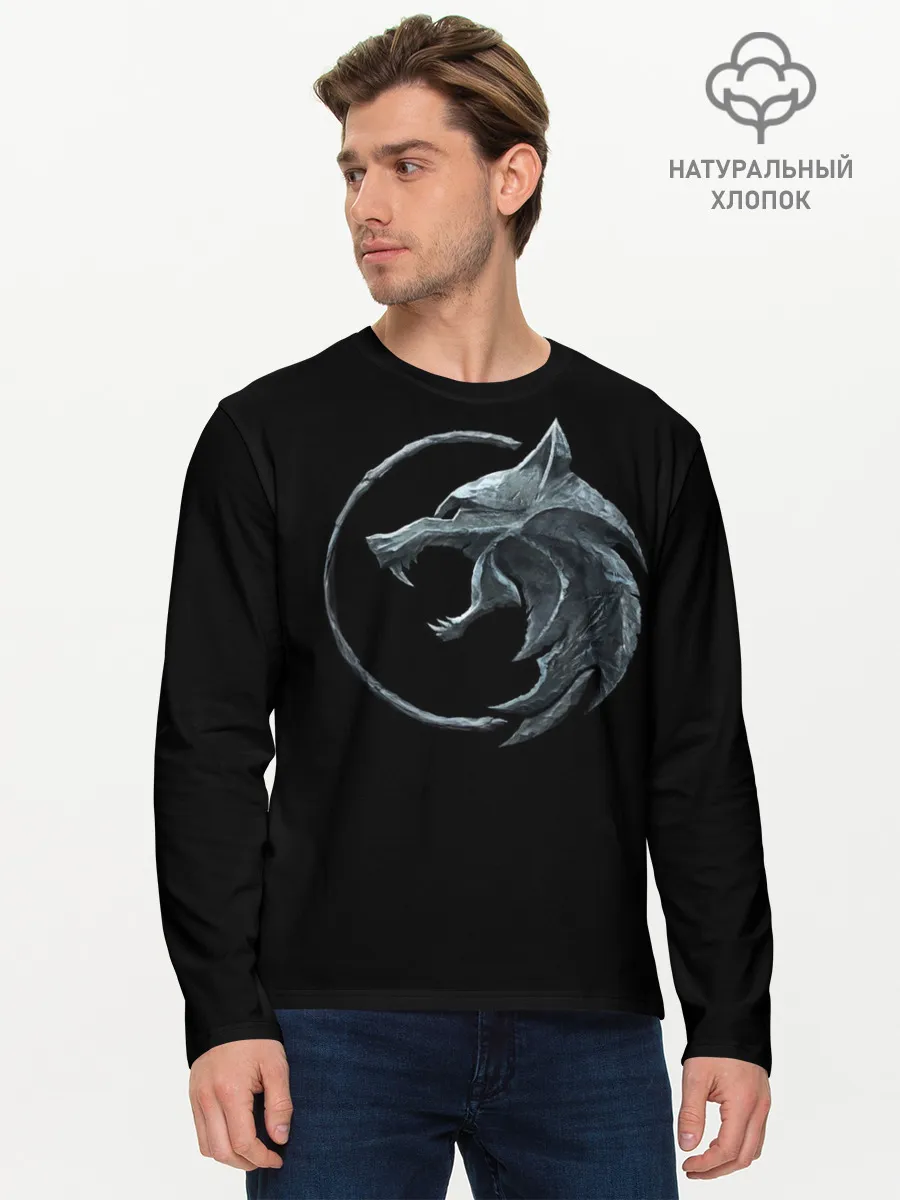 Мужской лонгслив базовый / Wolf