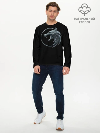 Мужской лонгслив базовый / Wolf