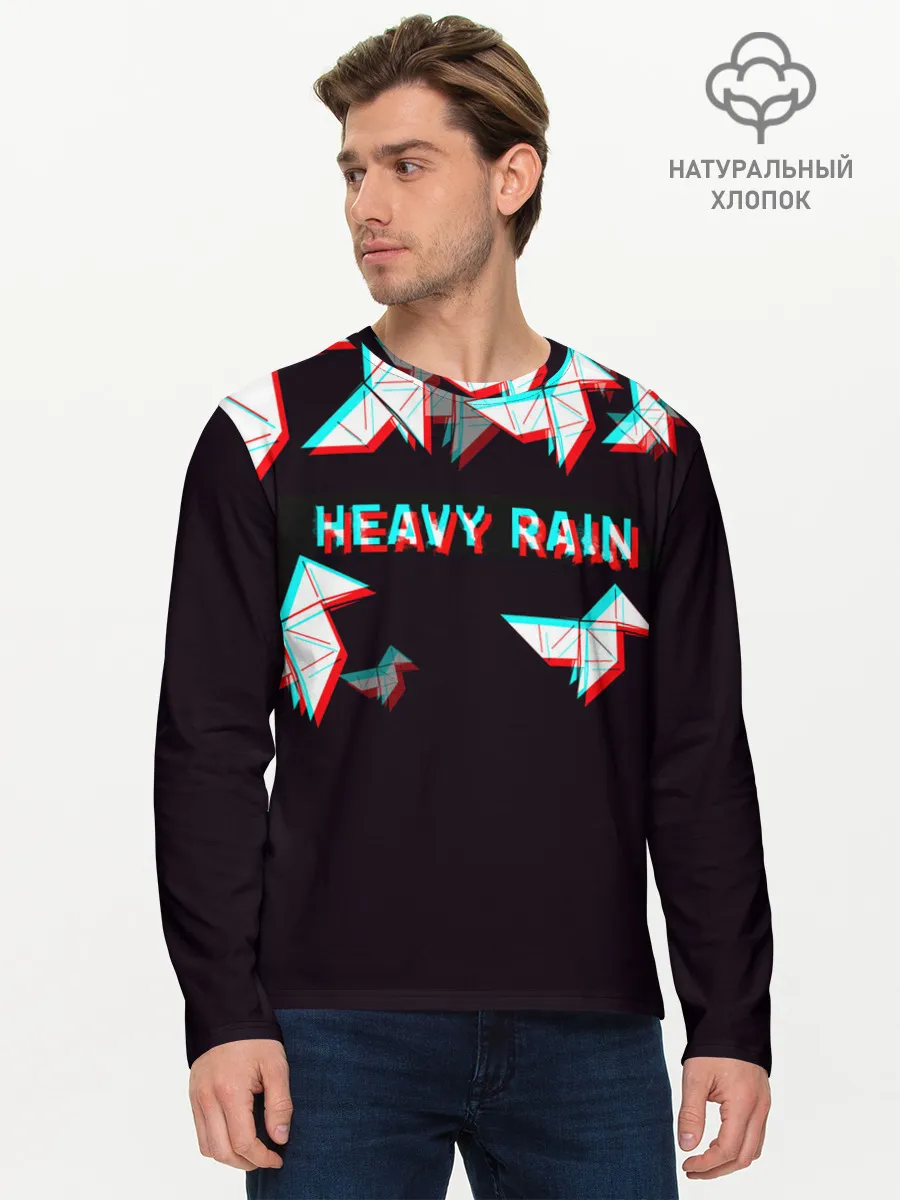 Мужской лонгслив базовый / Heavy Rain