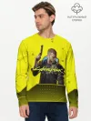 Мужской лонгслив базовый / CYBERPUNK 2077