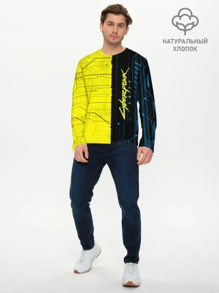 Мужской лонгслив базовый / CYBERPUNK 2077