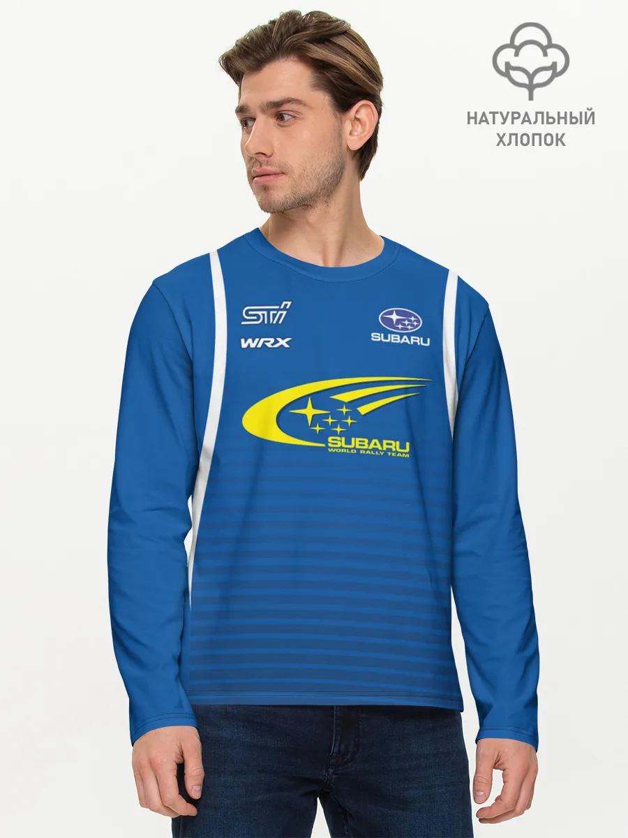 Мужской лонгслив базовый / Subaru