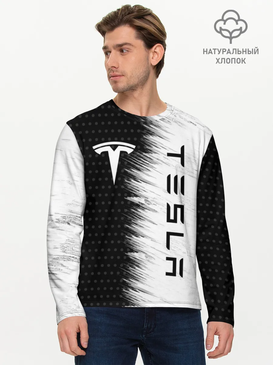 Мужской лонгслив базовый / TESLA