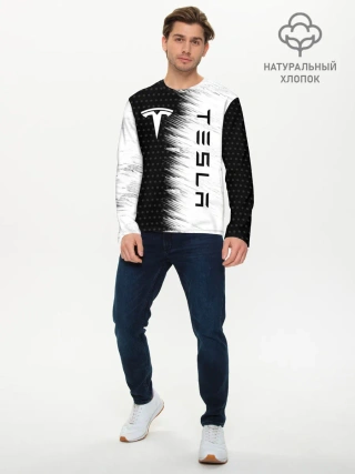 Мужской лонгслив базовый / TESLA