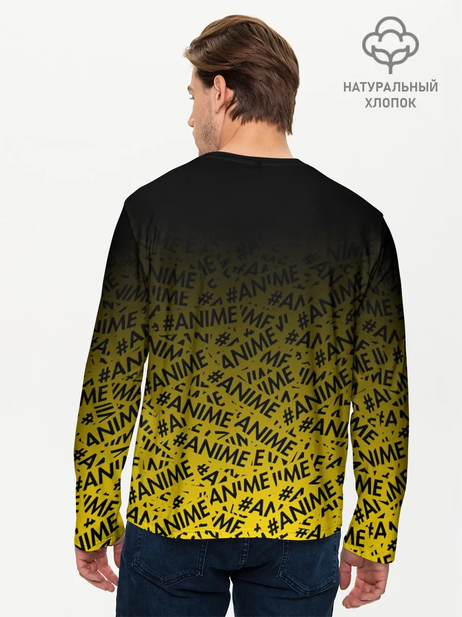 Мужской лонгслив базовый / ANIME pattern