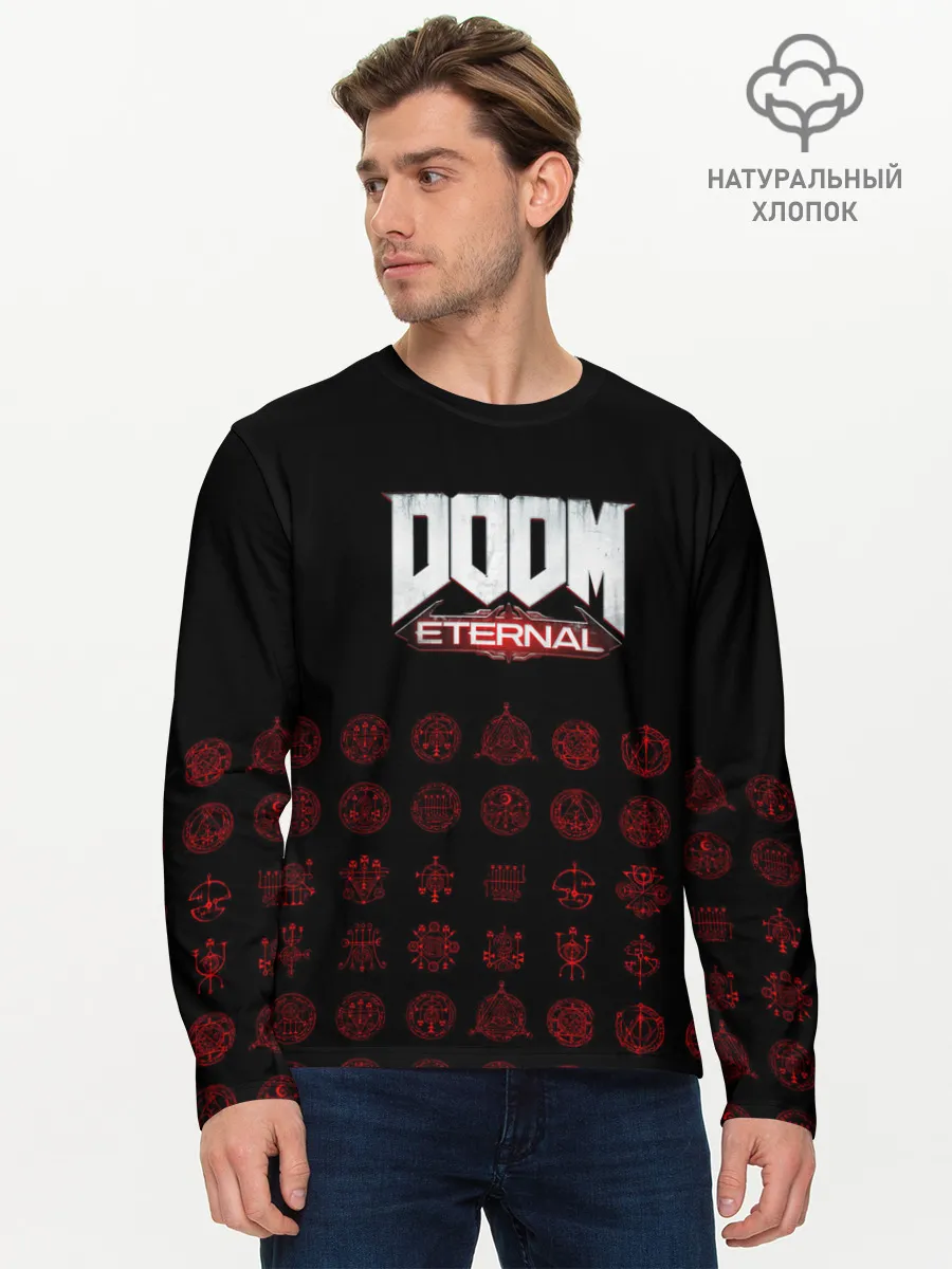 Мужской лонгслив базовый / DOOM Eternal