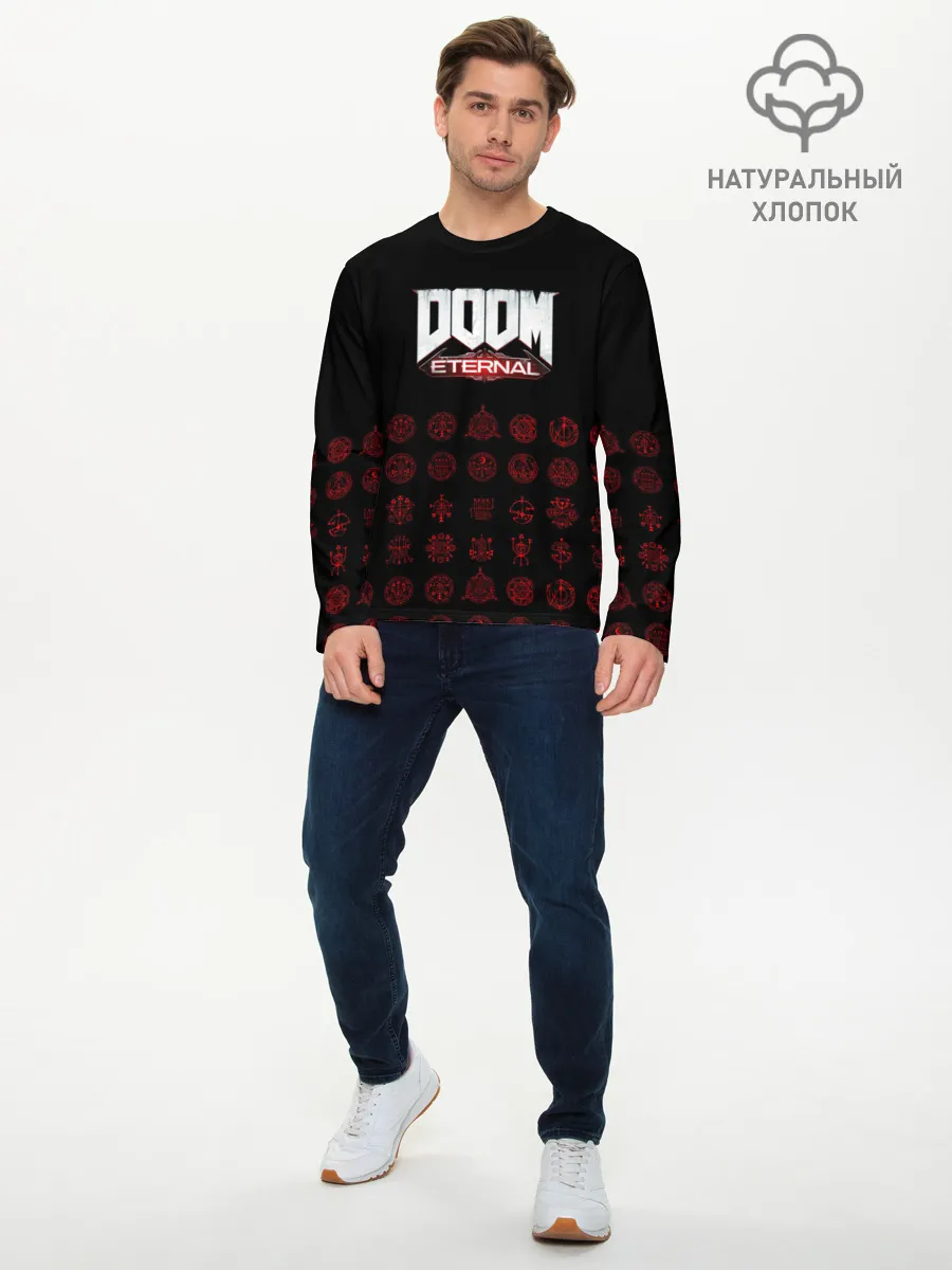 Мужской лонгслив базовый / DOOM Eternal