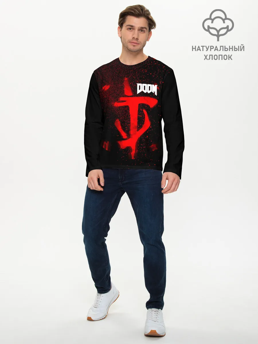 Мужской лонгслив базовый / DOOM