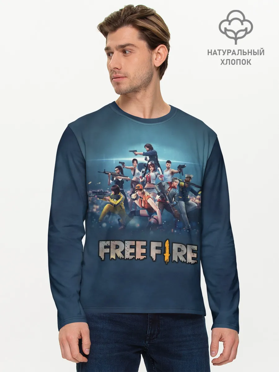 Мужской лонгслив базовый / Free Fire