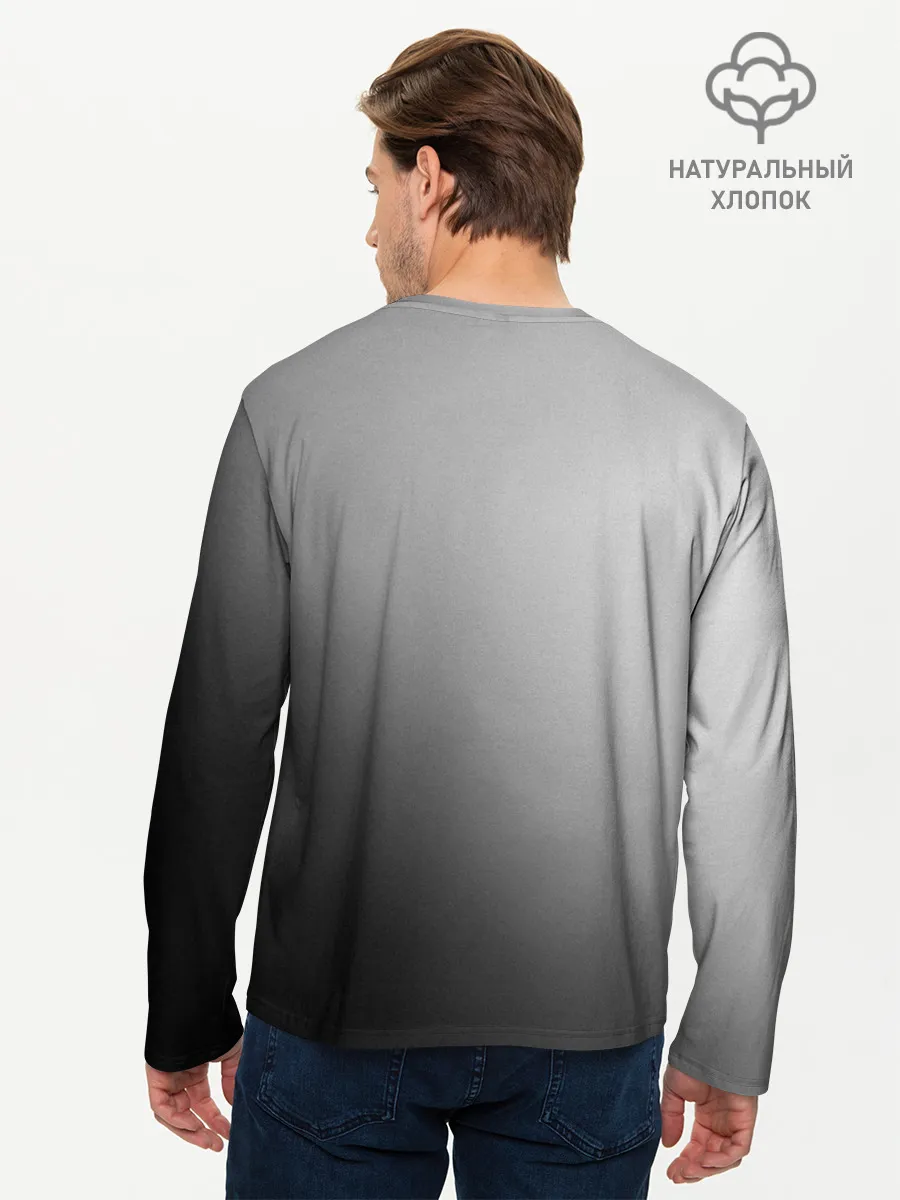 Мужской лонгслив базовый / Кричащее Лицо Внутри