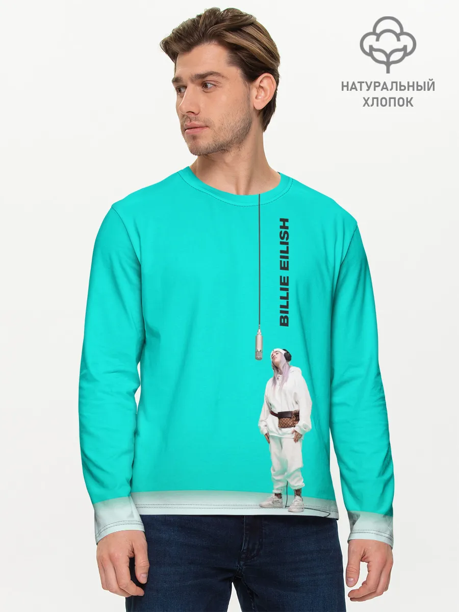 Мужской лонгслив базовый / Billie Eilish