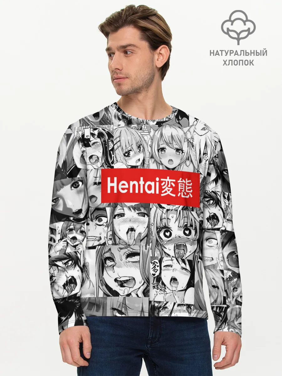 Мужской лонгслив базовый / Японская анимация