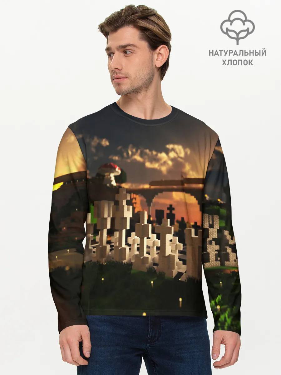 Мужской лонгслив базовый / MINECRAFT