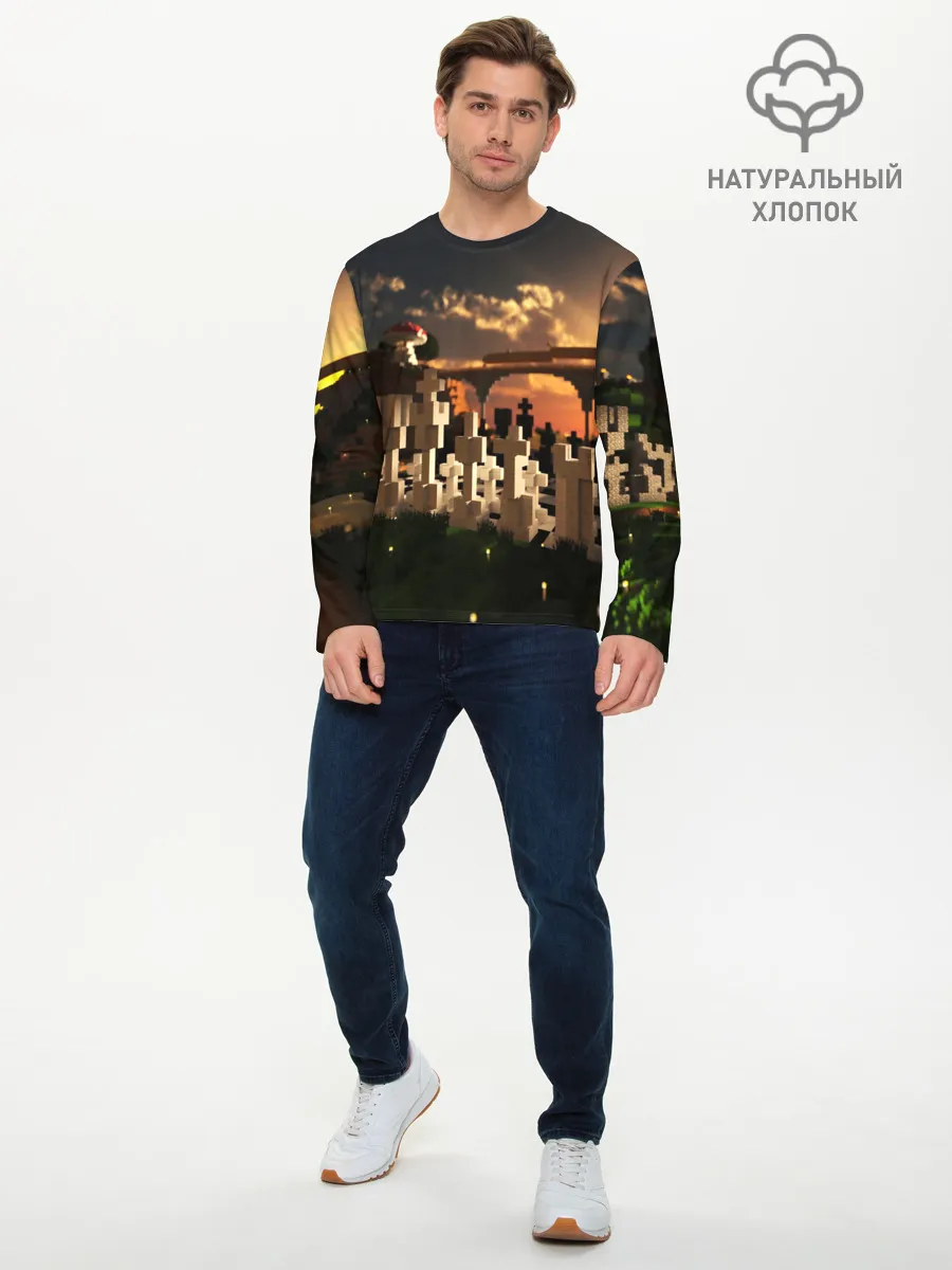 Мужской лонгслив базовый / MINECRAFT