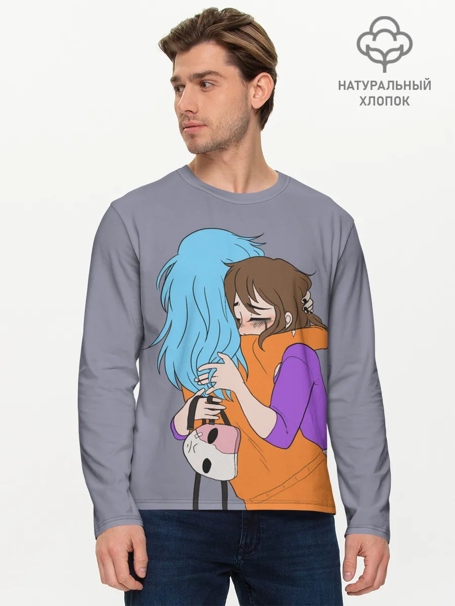 Мужской лонгслив базовый / Sally face