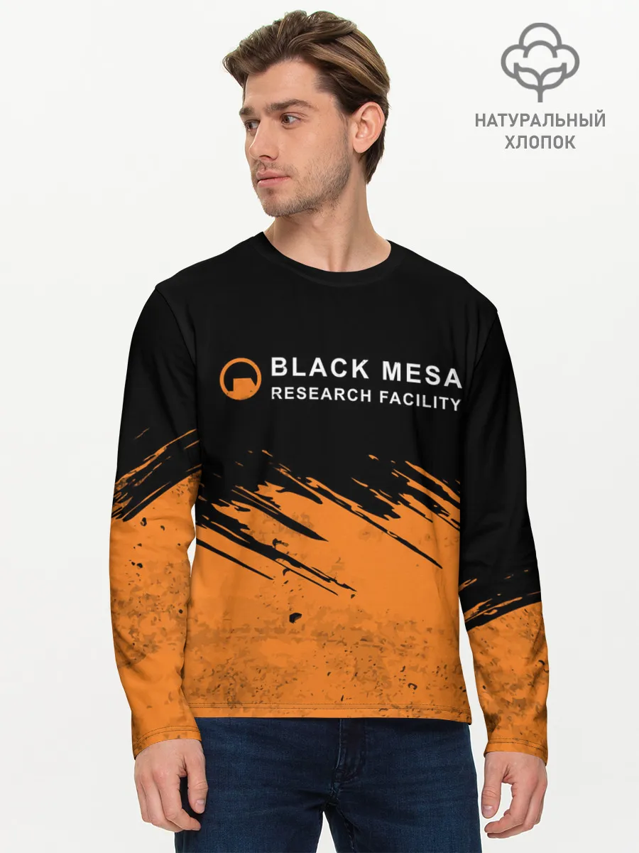 Мужской лонгслив базовый / BLACK MESA