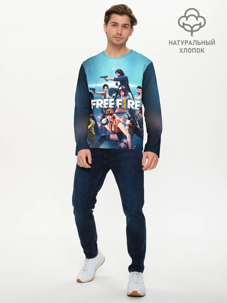 Мужской лонгслив базовый / FREE FIRE