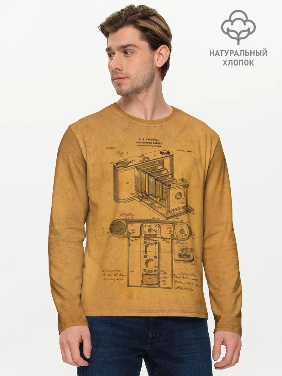 Мужской лонгслив базовый / Photographic Camera Patent
