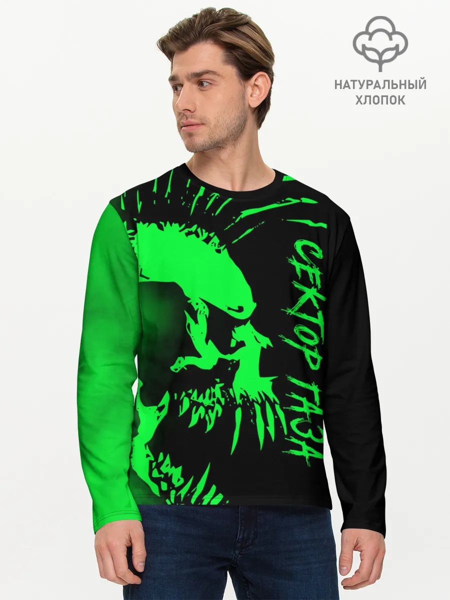 Мужской лонгслив базовый / Сектор Газа