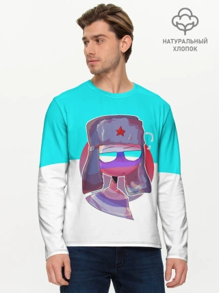 Мужской лонгслив базовый / CountryHumans - Россия