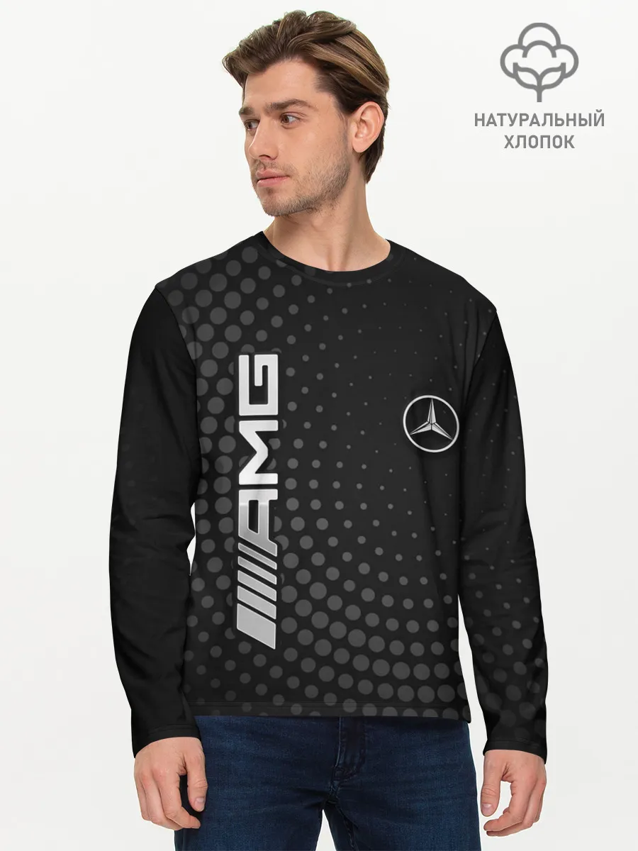 Мужской лонгслив базовый / Mercedes