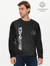 Мужской лонгслив базовый / Mercedes