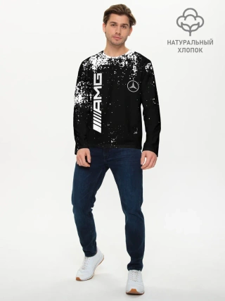 Мужской лонгслив базовый / Mercedes