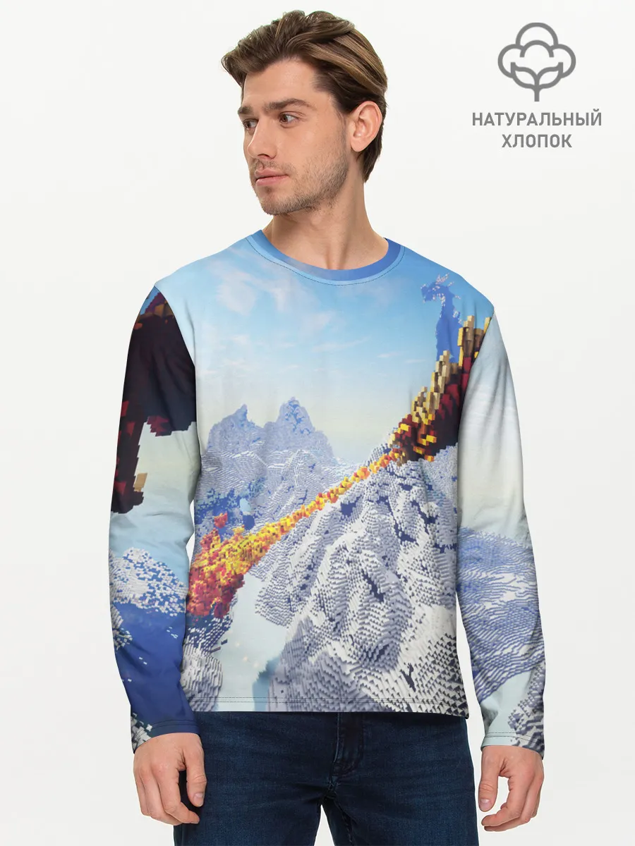 Мужской лонгслив базовый / MINECRAFT