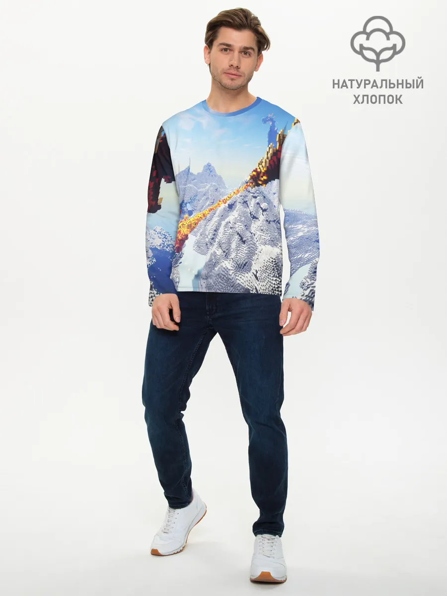 Мужской лонгслив базовый / MINECRAFT