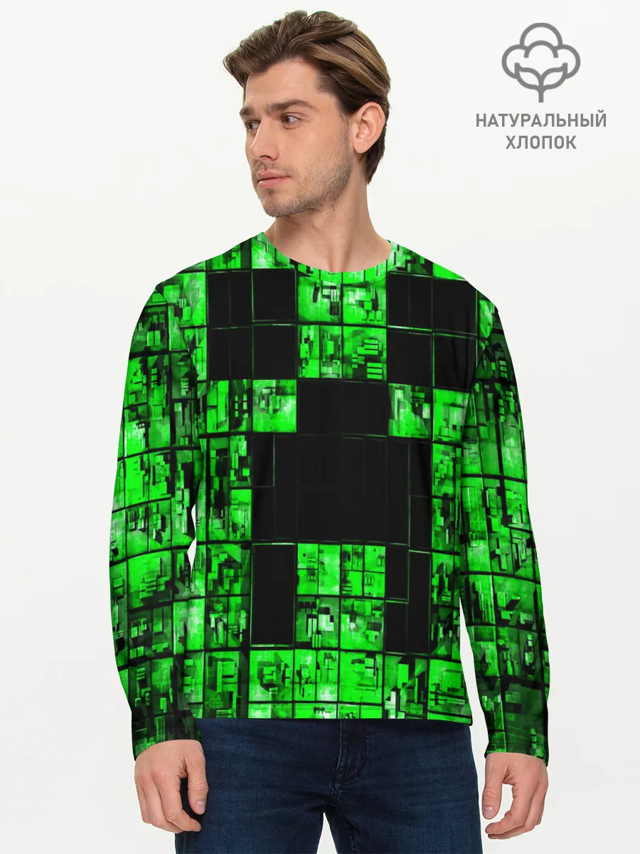 Мужской лонгслив базовый / MINECRAFT