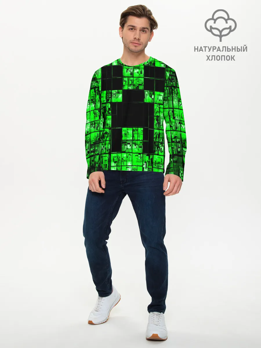 Мужской лонгслив базовый / MINECRAFT