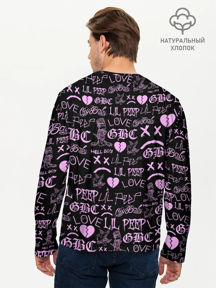 Мужской лонгслив базовый / LIL PEEP LOGOBOMBING