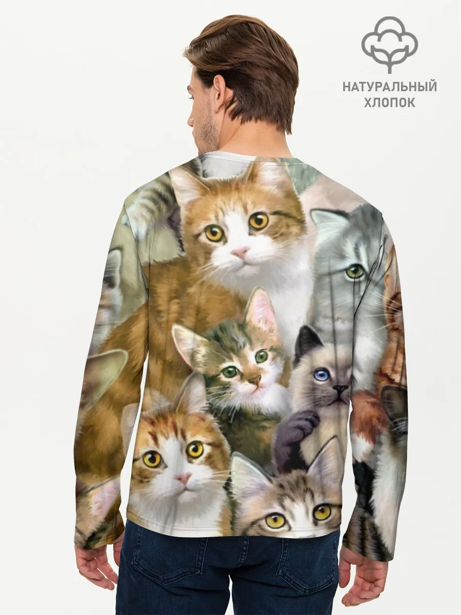 Мужской лонгслив базовый / Котишики