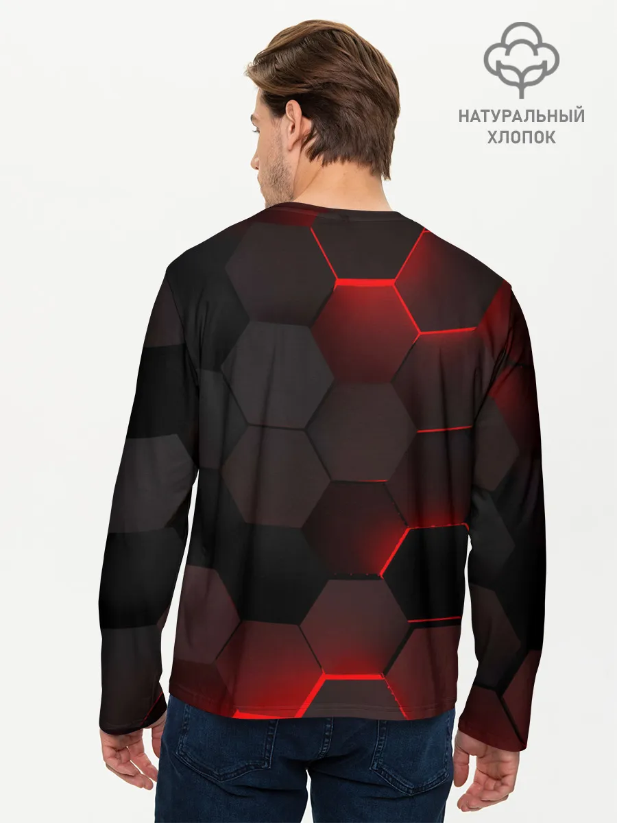 Мужской лонгслив базовый / 3D плиты