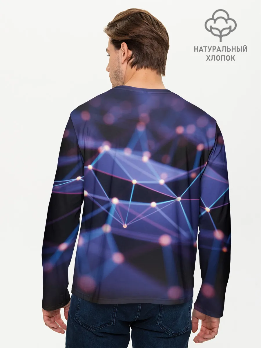 Мужской лонгслив базовый / 3D блики