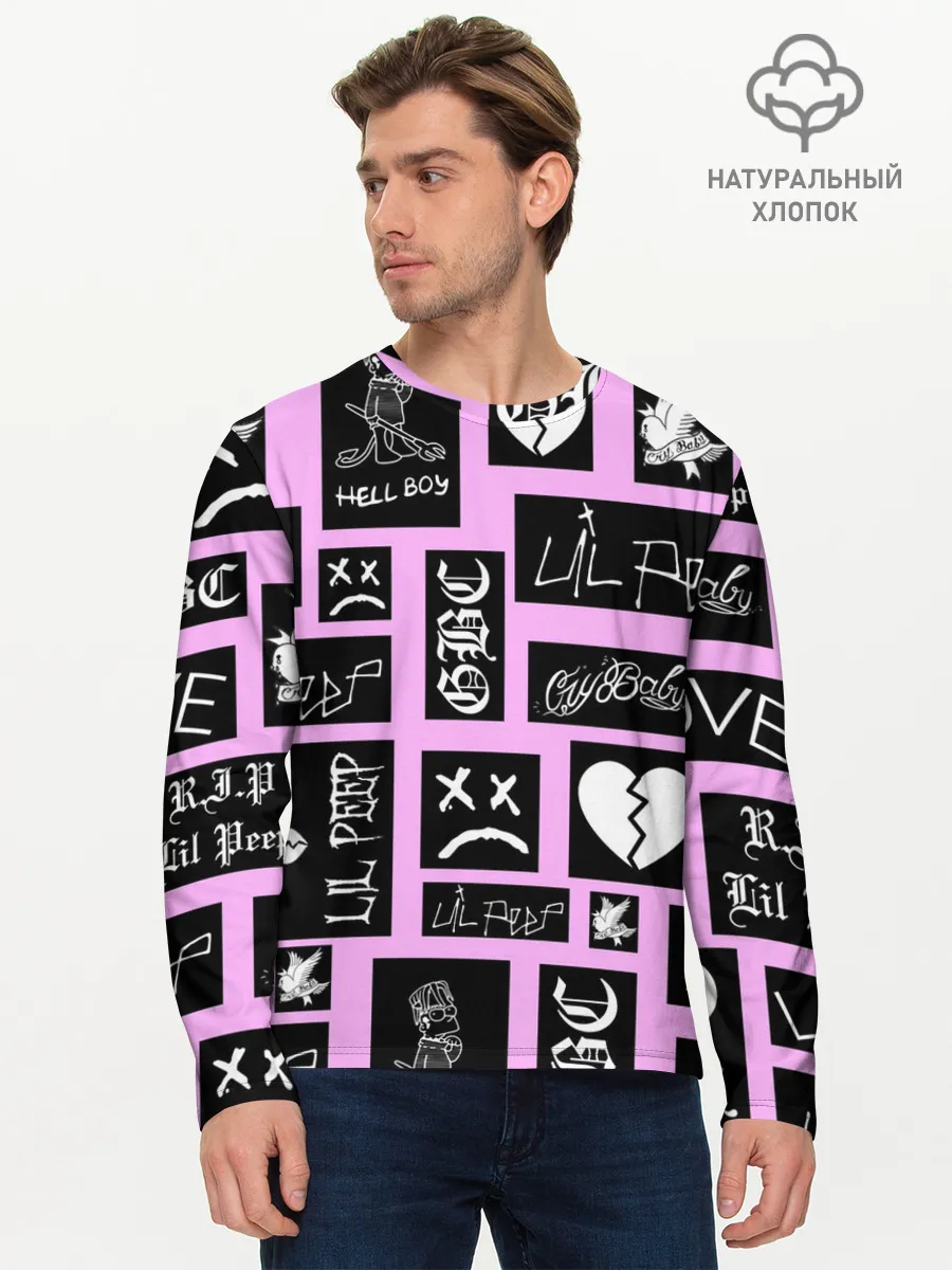Мужской лонгслив базовый / LIL PEEP