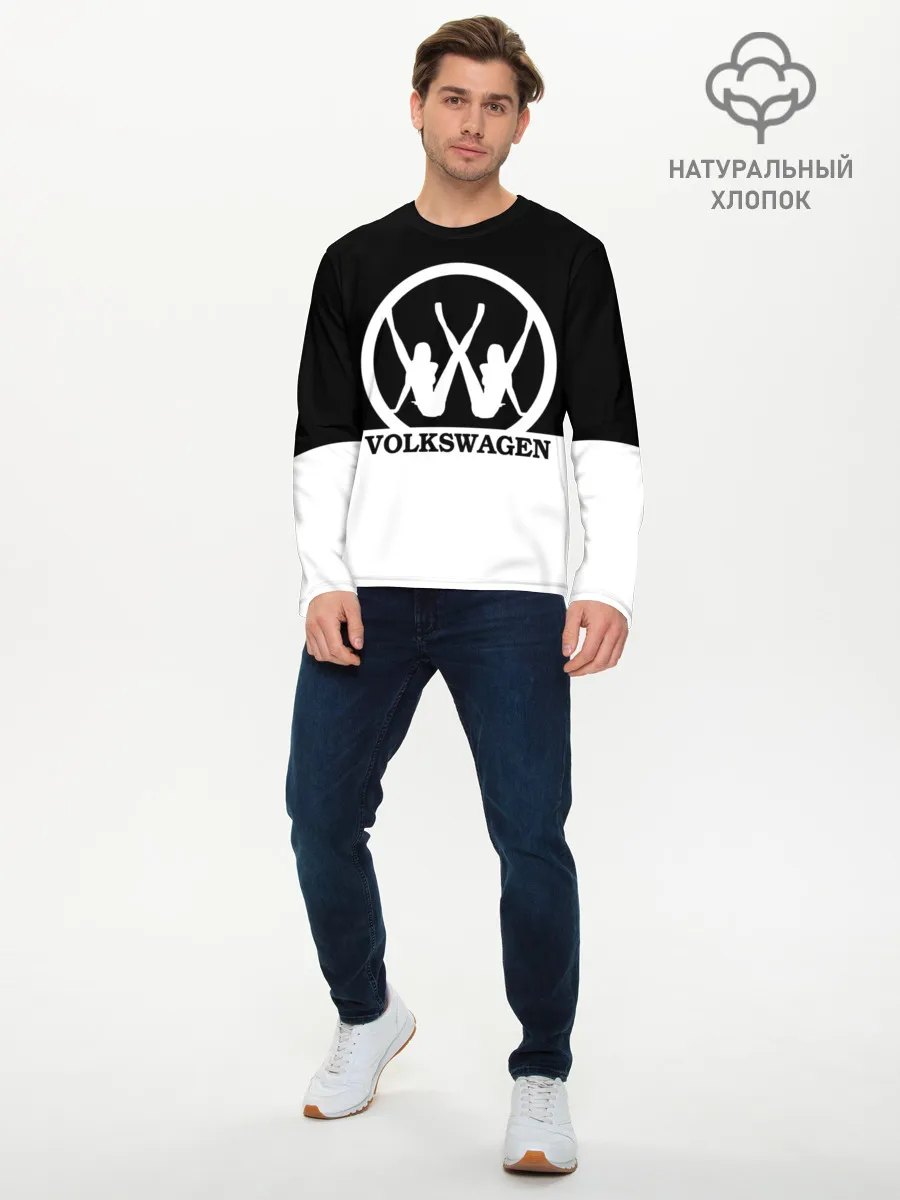 Мужской лонгслив базовый / Volkswagen