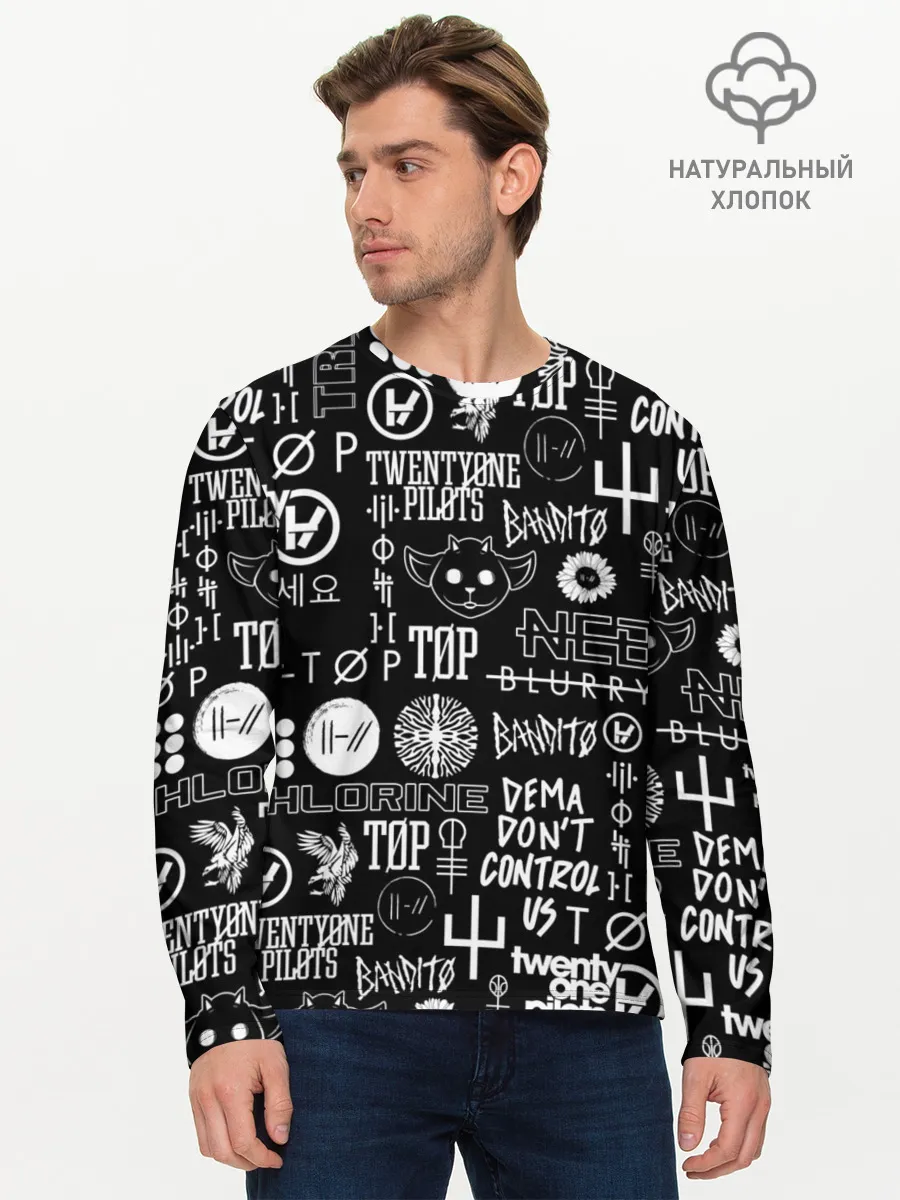 Мужской лонгслив базовый / TWENTY ONE PILOTS