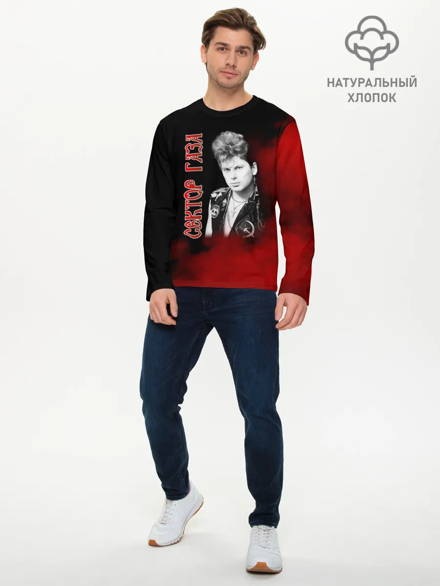 Мужской лонгслив базовый / Сектор Газа