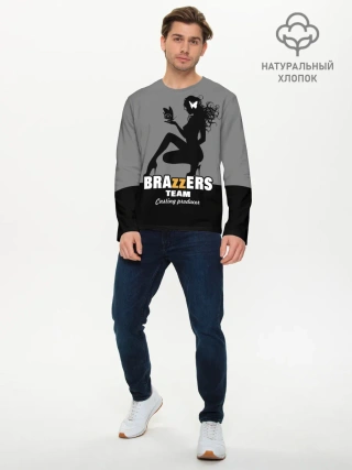 Мужской лонгслив базовый / Brazzers team Casting-producer