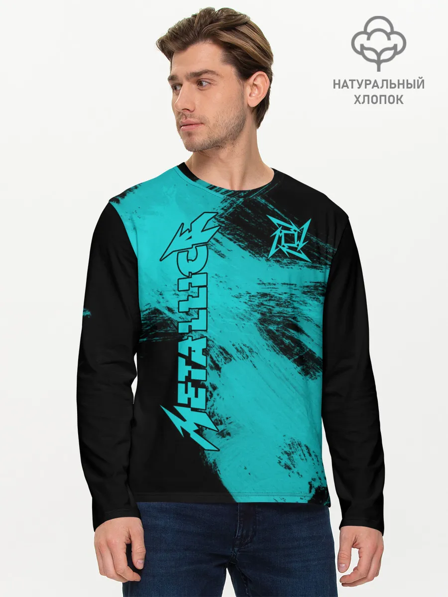 Мужской лонгслив базовый / Metallica