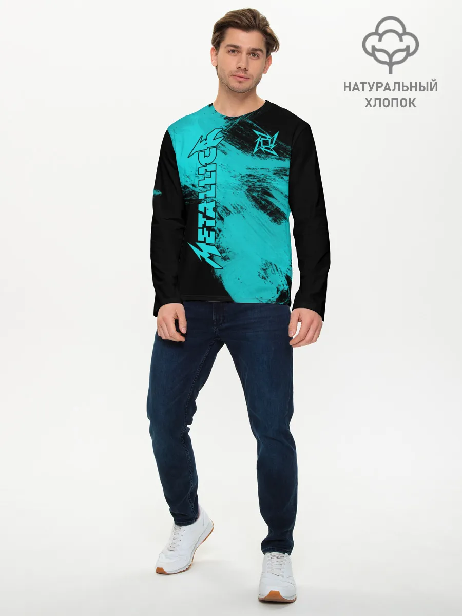 Мужской лонгслив базовый / Metallica