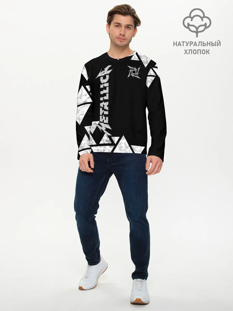 Мужской лонгслив базовый / Metallica