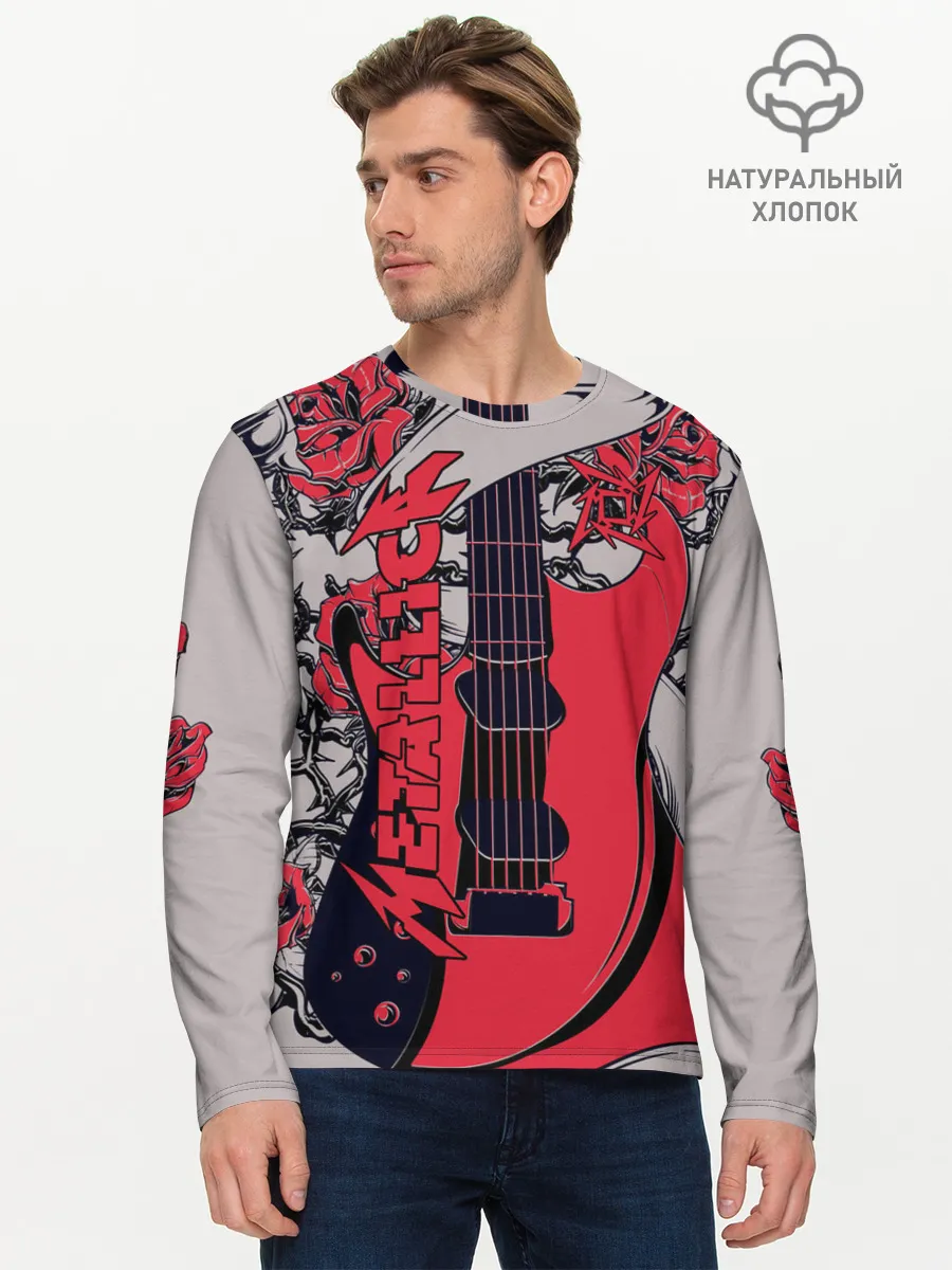 Мужской лонгслив базовый / Metallica