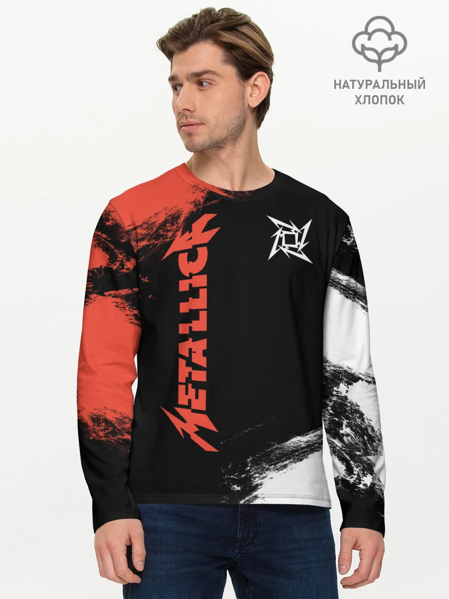 Мужской лонгслив базовый / Metallica