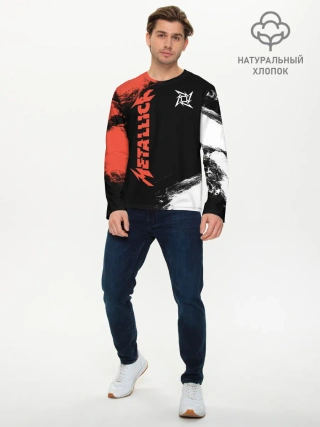 Мужской лонгслив базовый / Metallica