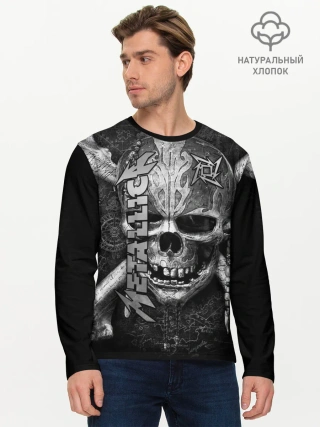 Мужской лонгслив базовый / Metallica
