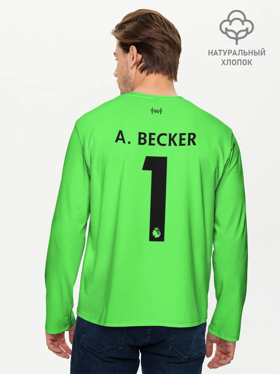 Мужской лонгслив базовый / Alisson GK away 19-20
