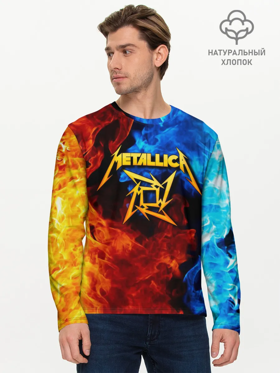 Мужской лонгслив базовый / Metallica