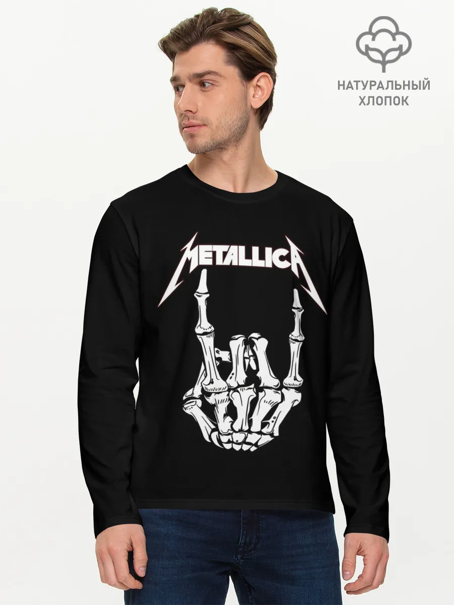 Мужской лонгслив базовый / Metallica